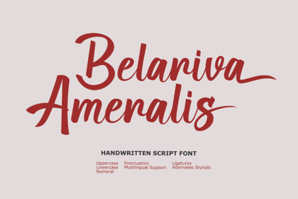 Belariva Ameralis: A Touch of Handwritten Elegance