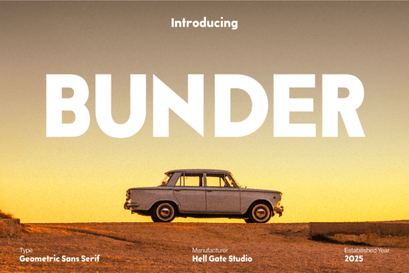 Bunder: A Geometric Sans Serif for Modern Branding
