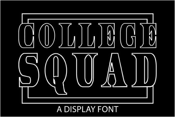 College Squad: A Vibrant Font for Joyful Designs