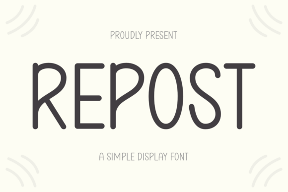 Establish a Clean Digital Presence with the Repost Font