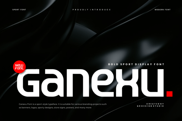 Ganexu: The Wide-Bodied Typeface for Modern Velocity