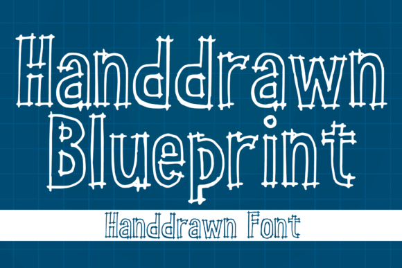 Handdrawn Blueprint: Your Go-To Font for Authentic, Sketch-Style Projects