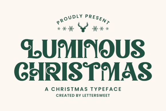 Luminous Christmas: A Font for Warm, Festive Branding