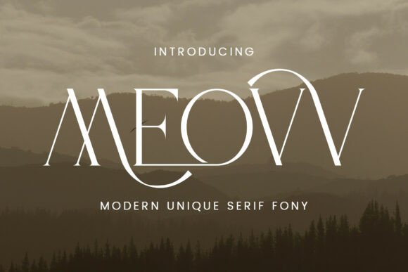 Meovv: The Serif Typeface That Blends High-Fashion Elegance with Fluid Motion
