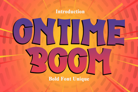 Ontime Boom: The Bold, Explosive Display Font for Dynamic Design