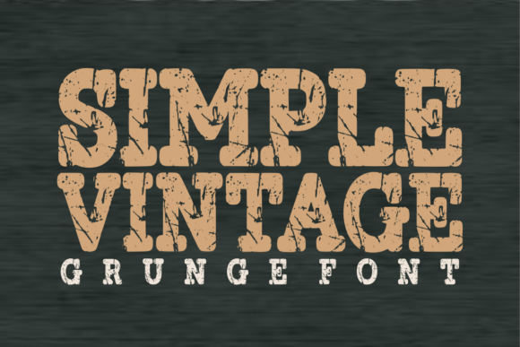 Simple Vintage: A Typeface with Built-In Heritage
