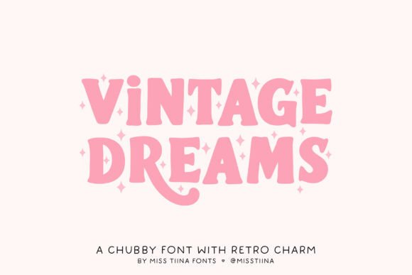 Step Back in Time with the Groovy Vintage Dreams Font