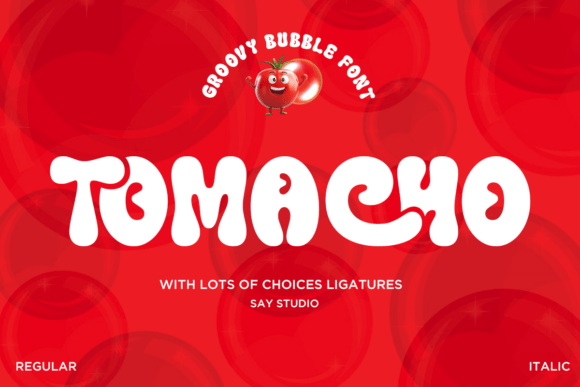 Tomacho: The Groovy Bubble Font for Bold, Fun Designs