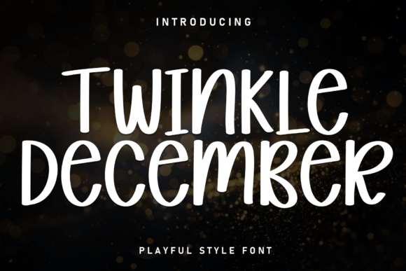 Twinkle December: A Playful Handwritten Font for Festive Designs