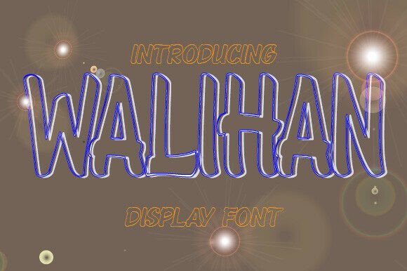 Walihan Regular: A Bold Display Font for Modern Designers