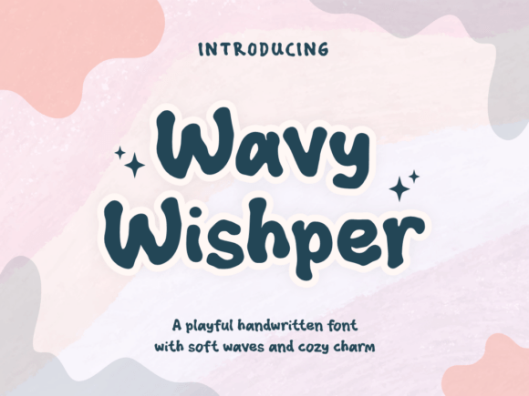 Wavy Wishper: A Softly Elegant Handwritten Font for Creative Projects