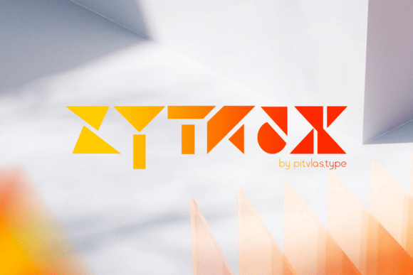 Zyntrax: A Futuristic Display Typeface for Bold Creators